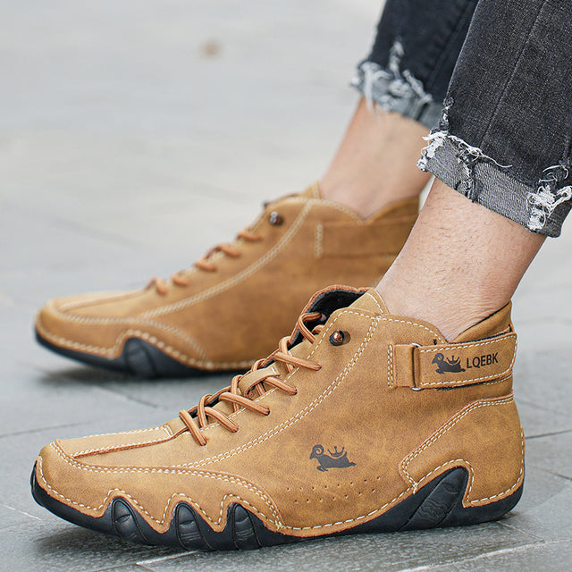Casper | Ultra-bequemer Rutschfester Barfußschuh aus echtem Leder (Unisex).