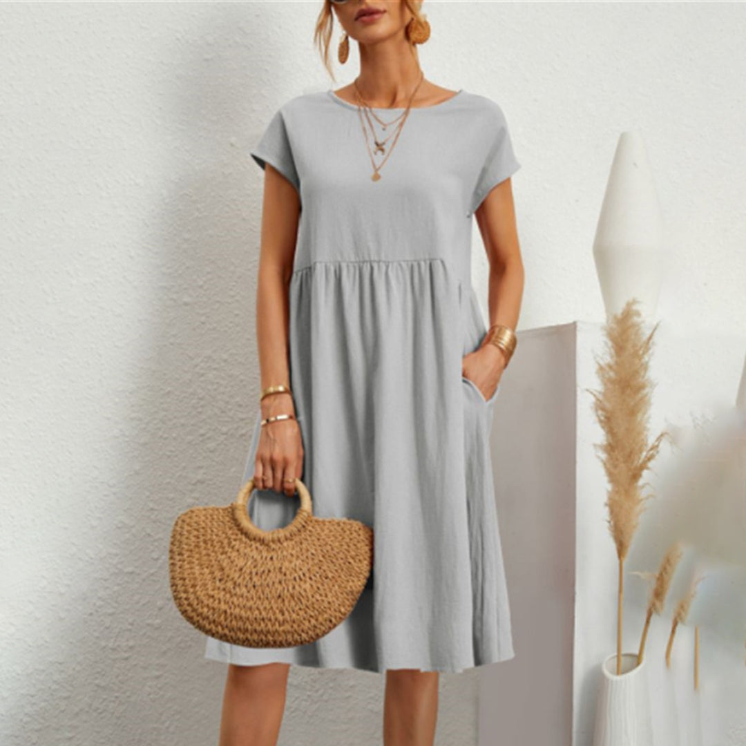Lia | Sommerkleid mit Leichtem Stoff und Seitentaschen für Frauen