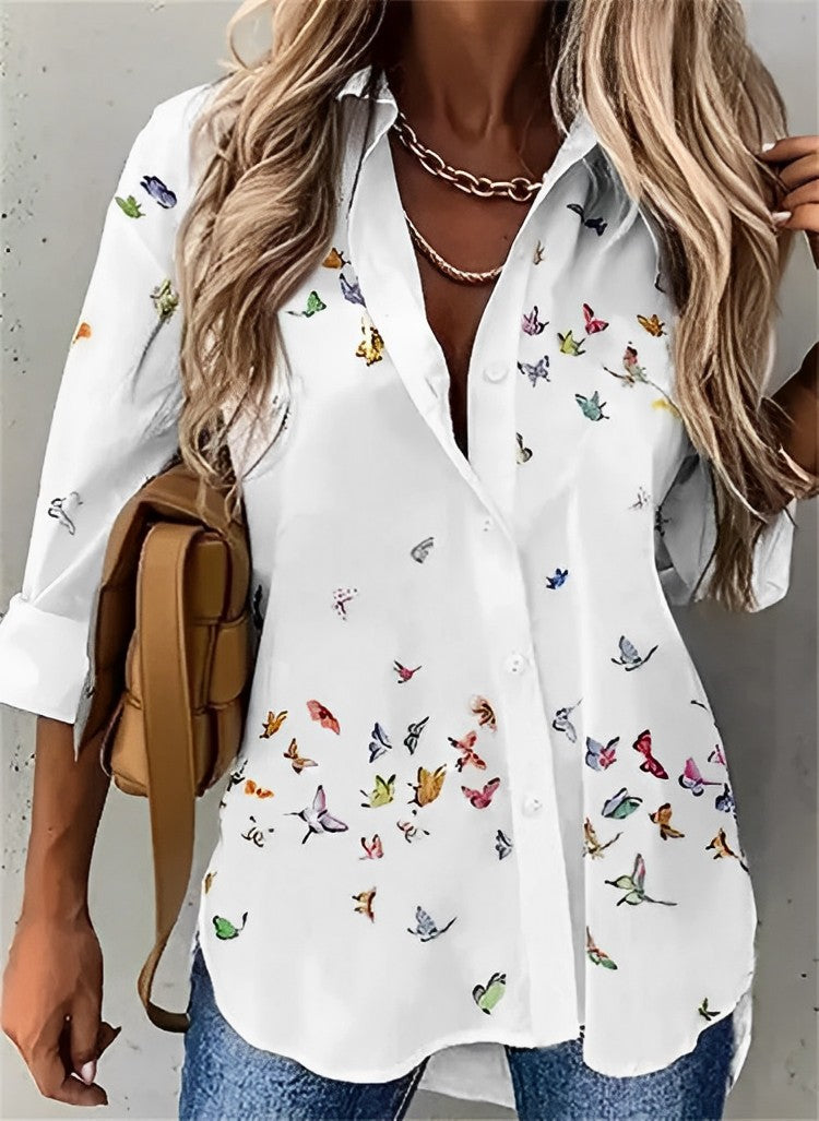 Katelyn –  Weiße Bluse für Damen