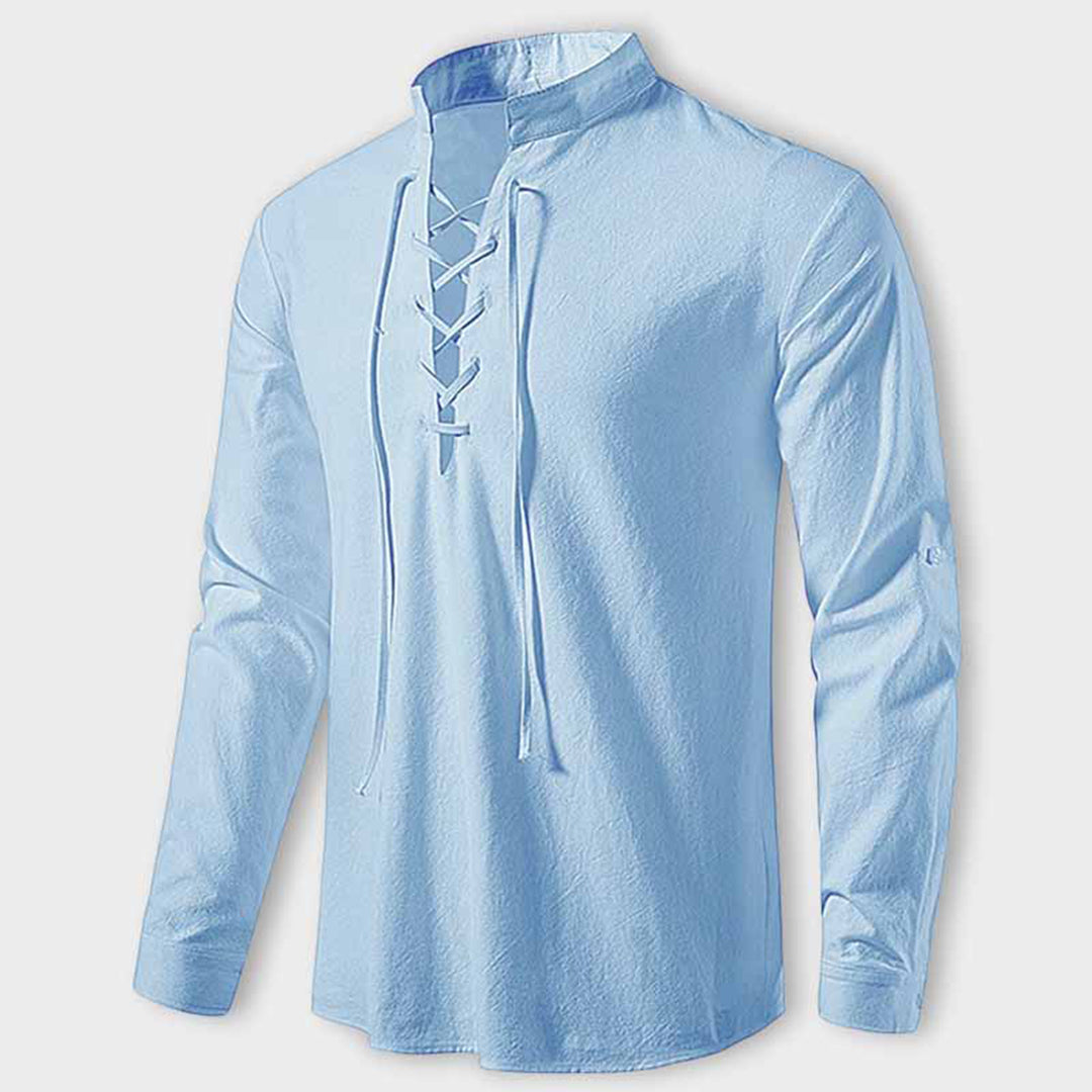 Alaric | Hemd mit Atmungsaktiver Baumwollmischung und Historischer Eleganz für Herren