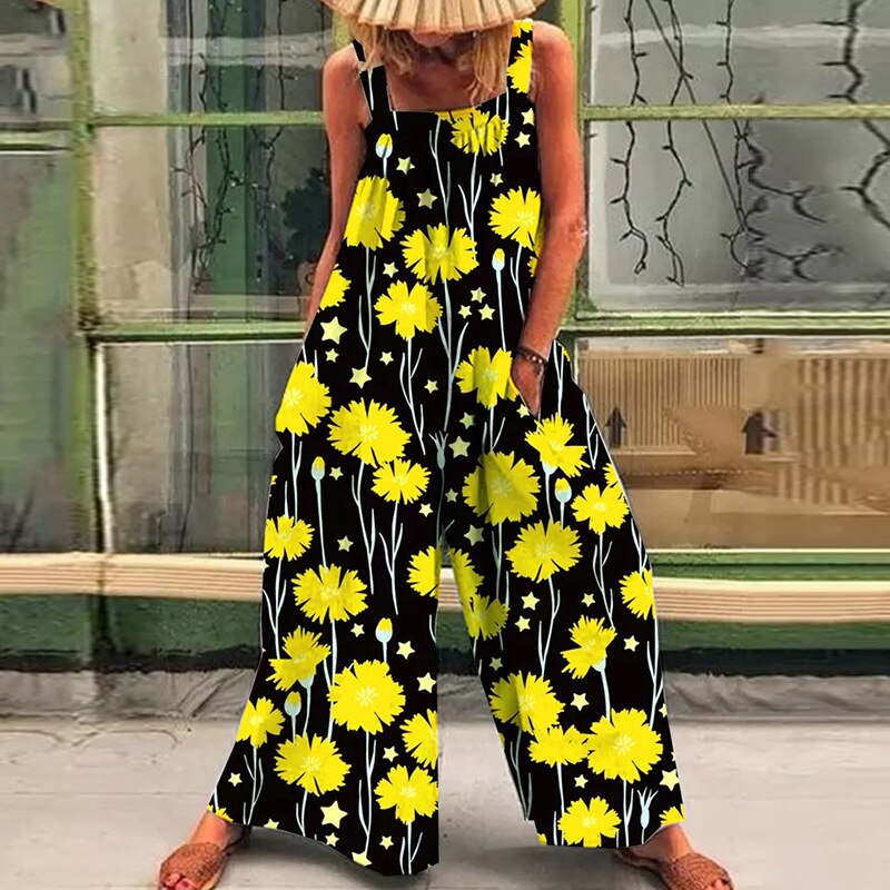 Lyra - Boho Print Jumpsuit