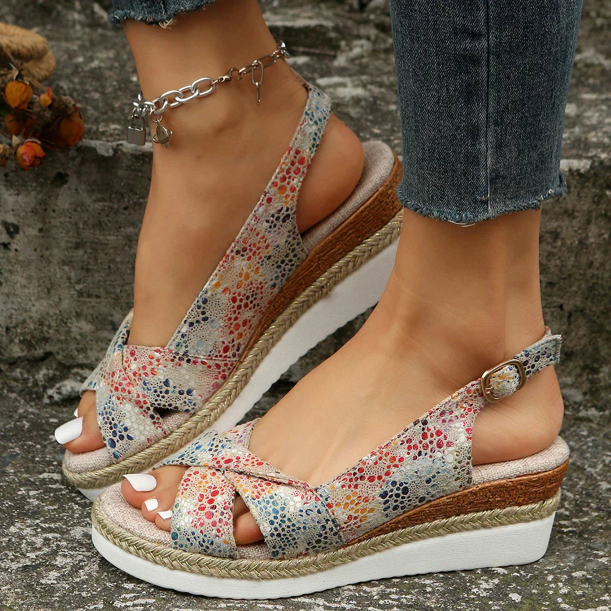 ANNE - Orthopädische Keilsandalen in verschiedenen Farben