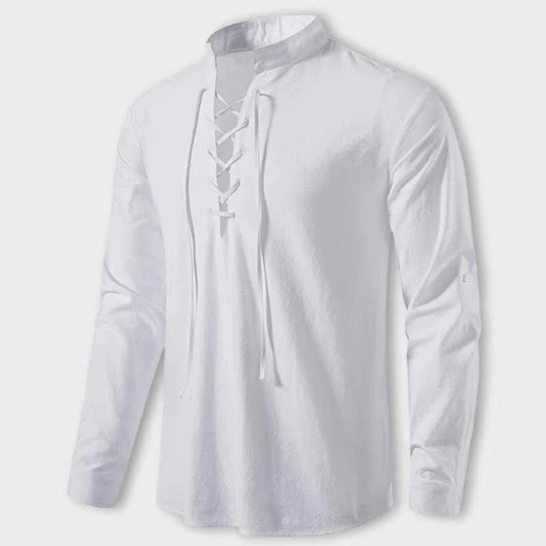 Alaric | Hemd mit Atmungsaktiver Baumwollmischung und Historischer Eleganz für Herren