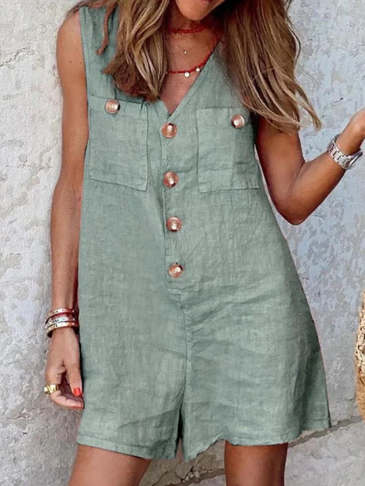 SAMANTHA - Jumpsuit mit Knopfleiste