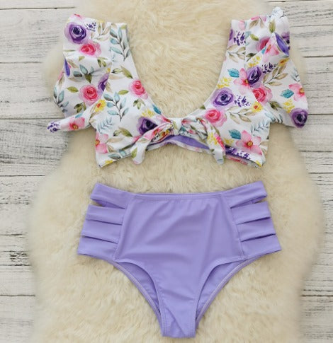 Luna - Das hochgeschnittene schwarze Bikini-Set