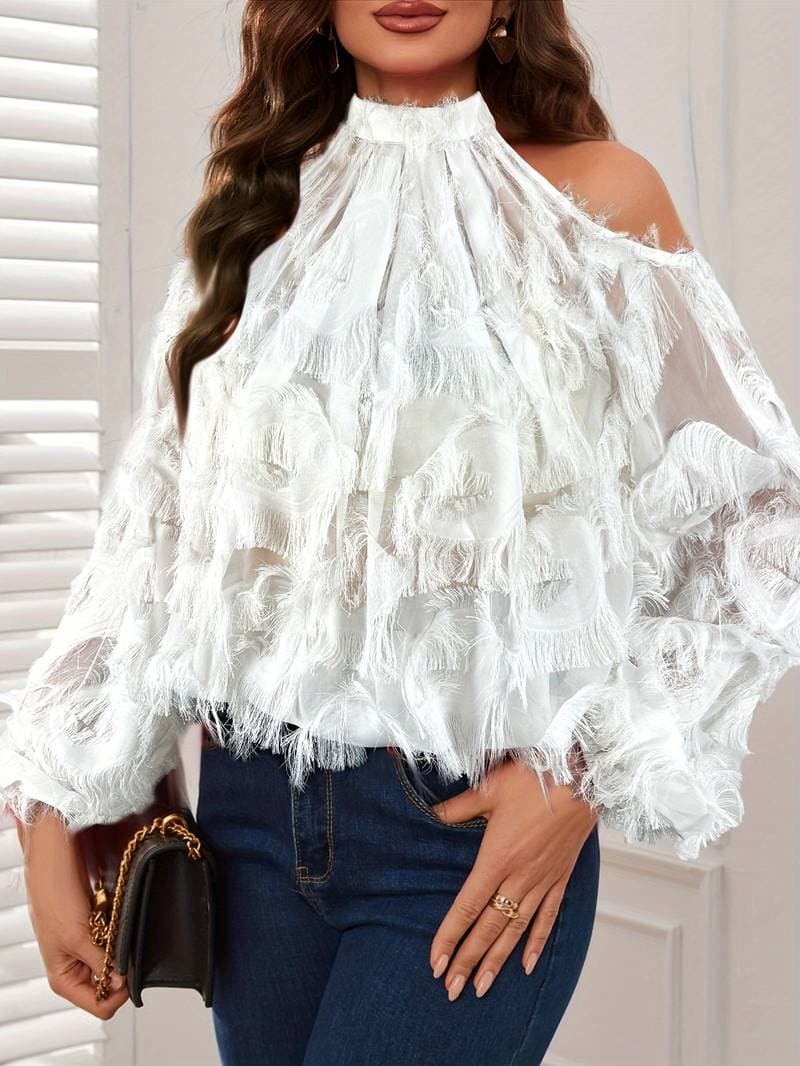 Seraphina | Bluse mit Eleganten Details und Transparente Stoffe für Frauen