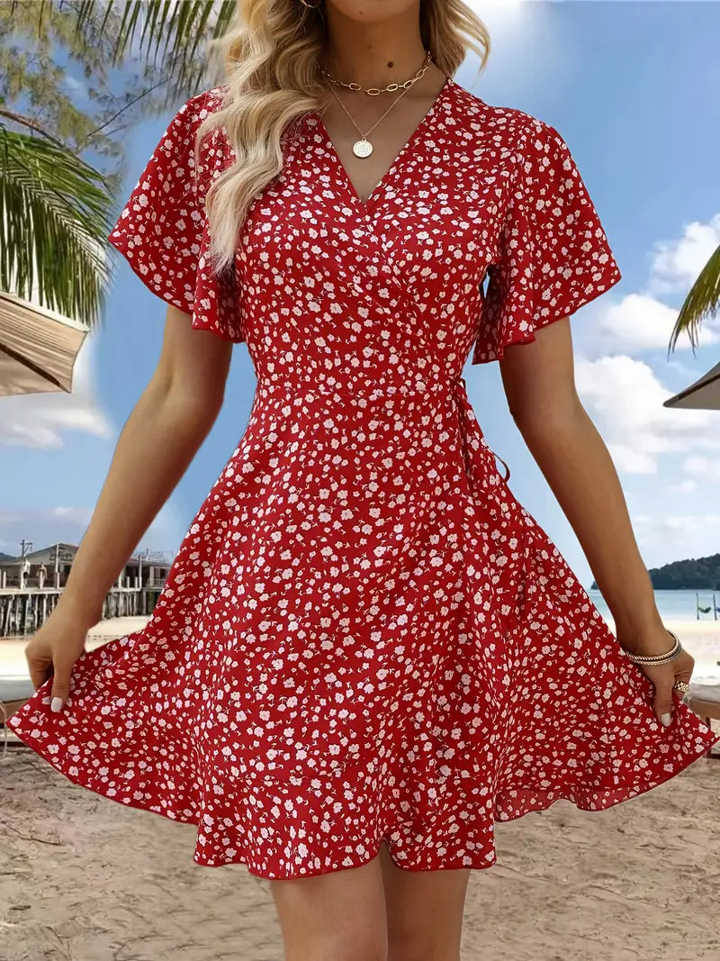 Liora | Sommerkleid mit Verspieltem Schnitt und Blumenmuster für Frauen