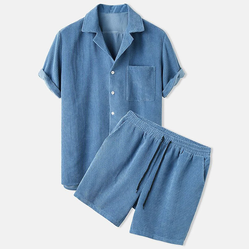 Milo | Cord-Shorts-Set mit Elegantem Design und Bequemer Passform für Zuhause