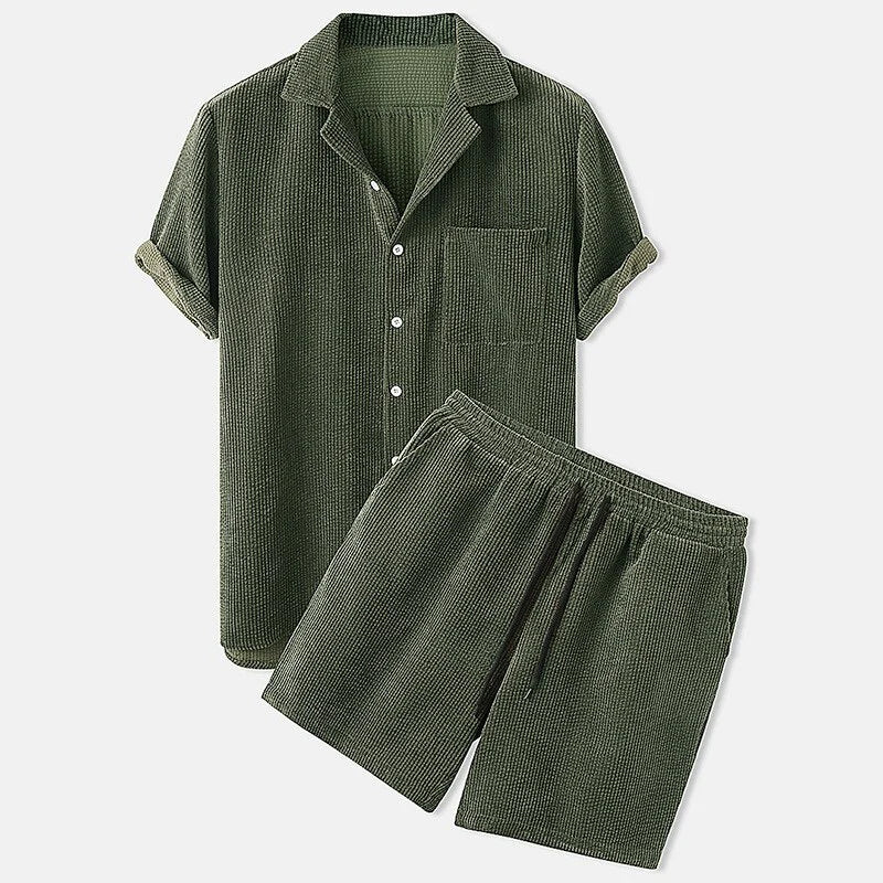Milo | Cord-Shorts-Set mit Elegantem Design und Bequemer Passform für Zuhause