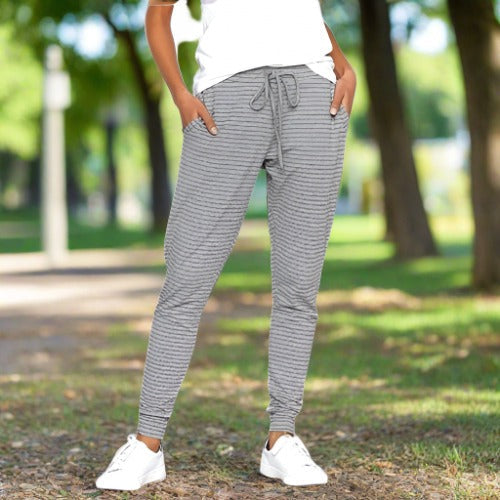 Seraphina | Baumwollhose mit Modischem Streifenmuster für Damen