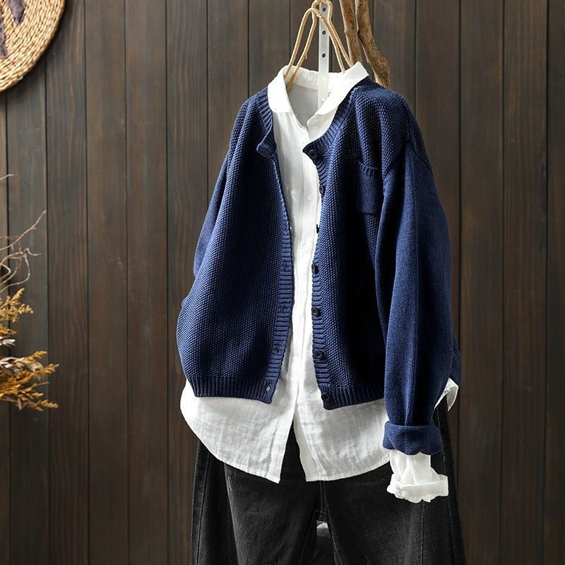 Livia | Cardigan mit Weichem Stoff und Ballonärmeln für Damen